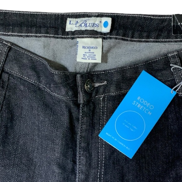 L.A. Blues Vintage Plus 5 Jeans Boot Cut Mid Rise Stretch Right Fit Charcoal 22 - Picture 8 of 16